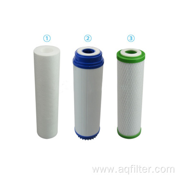 Three stages water purifier stage filtering system